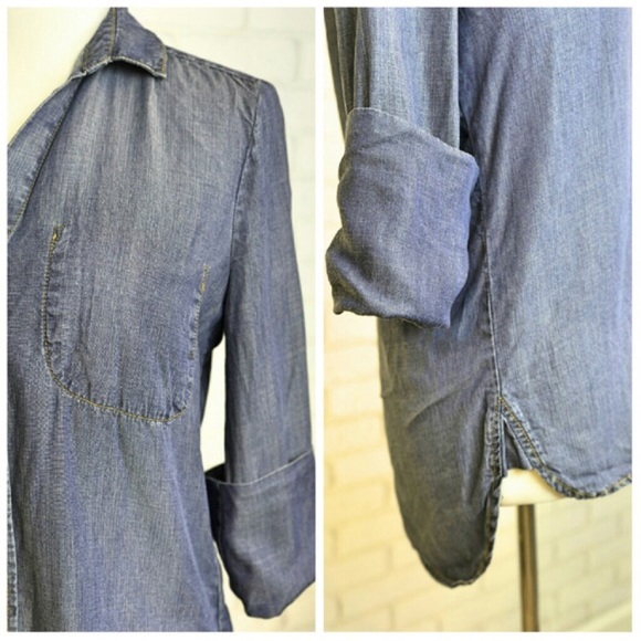 Bella Dahl Shirttail Jean Top - Picture 5 of 6